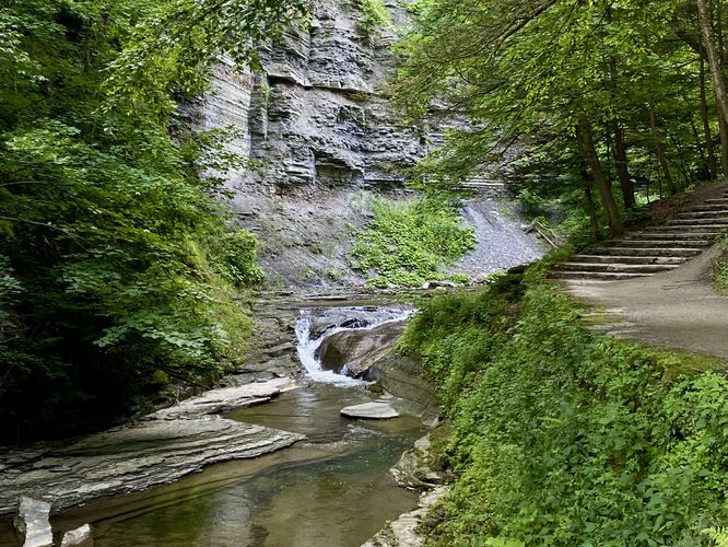 4-foot tall waterfall