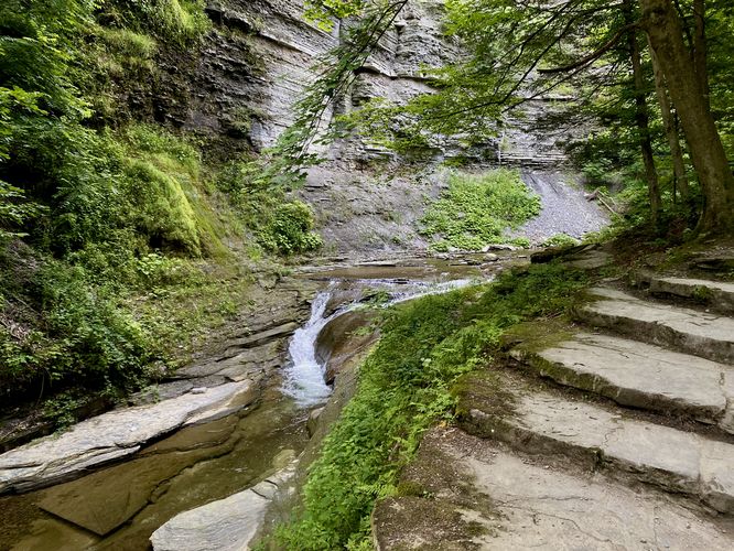4-foot tall waterfall