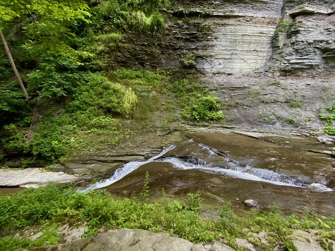 Top of the 4-foot tall cascade