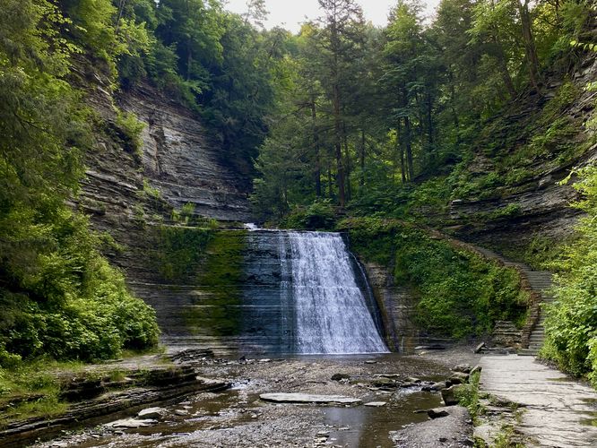 Stony Brook Falls (35-foot tall waterfall)