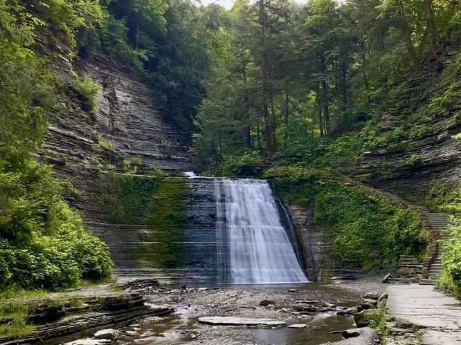 Stony Brook Falls (35-foot tall waterfall)