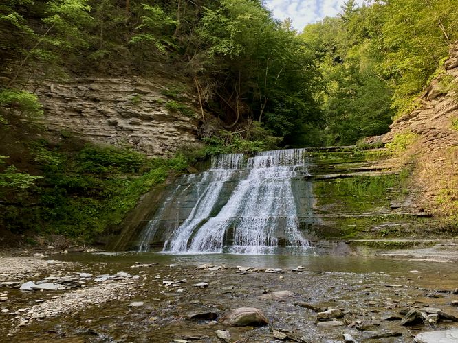 Upper Stony Brook Falls (~20-feet tall)