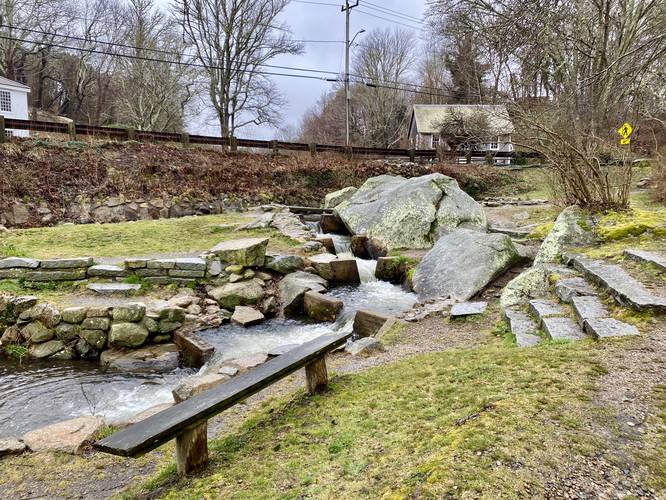 Herring Run site waterfalls