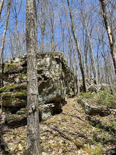 Large rock outcropping