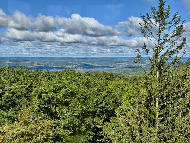 Lamoka Lake view from the fire tower