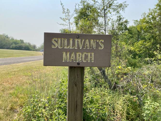 Sullivan's March southern trailhead