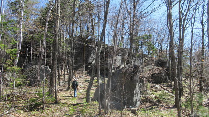 Huge boulder outcropping