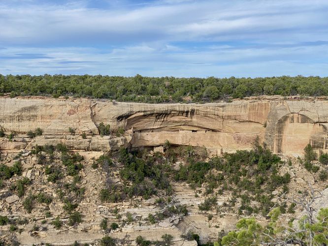 View of the Sunset House cliff dwelling (circa 1200 CE)