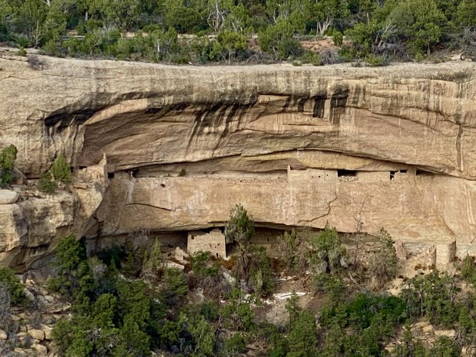 View of the Sunset House cliff dwelling (circa 1200 CE)