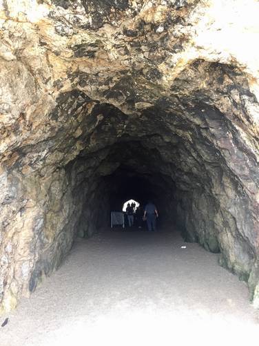 Sea cave entrance