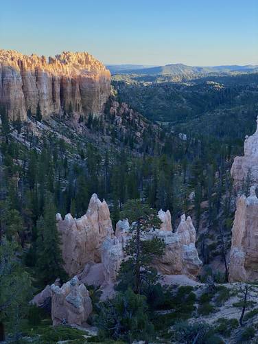 View into Bryce Canyon's Swamp Canyon
