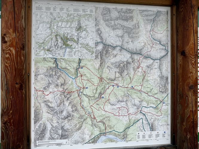 Swiss National Park trail map