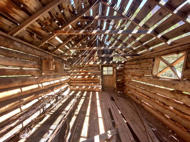 Inside the  Larson Cabin (circa 1930)