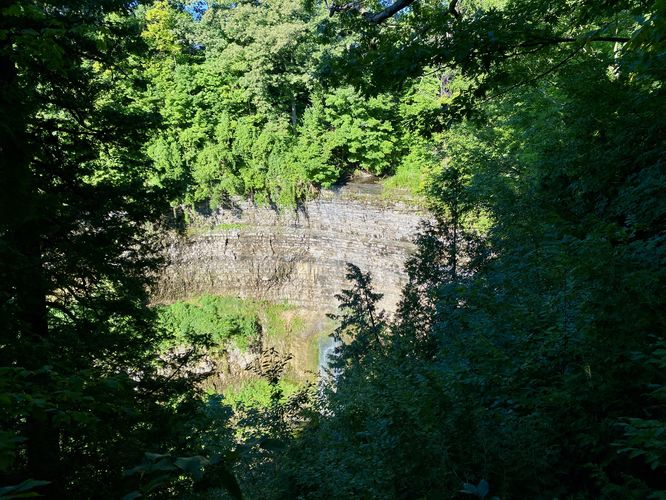 View of Tew Falls (approx. 41-meters tall / 134.5-feet)