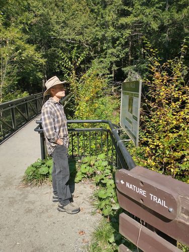 Kiosk at Texas Falls