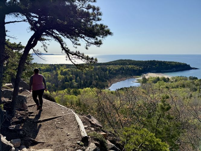 View of Sand Beach from The Beehive Trail