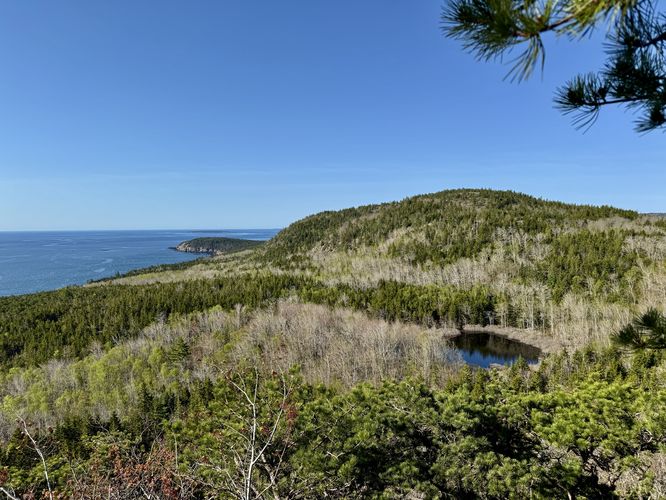View of Keif Pond and Otter Point from The Beehive