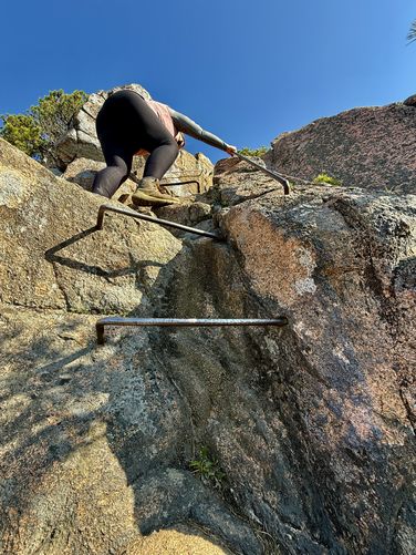 Steepest metal rungs