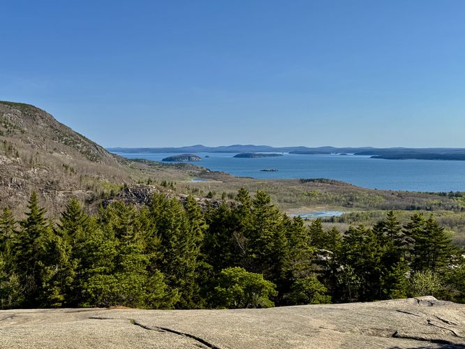 Views of Frenchman Bay from The Beehive summit