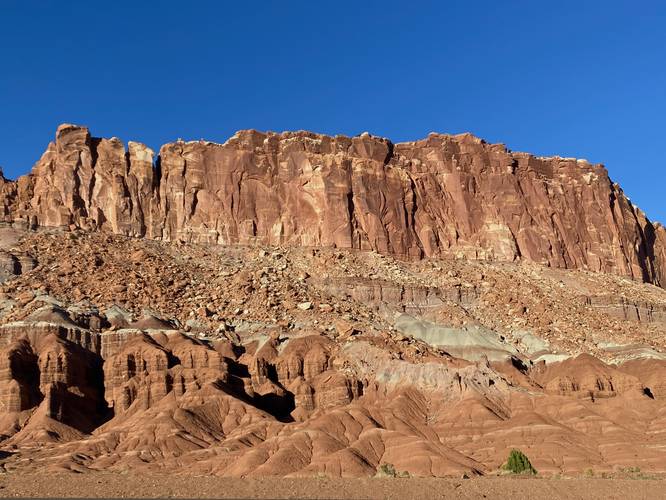 The Fluted Wall in Capitol Reef National Park