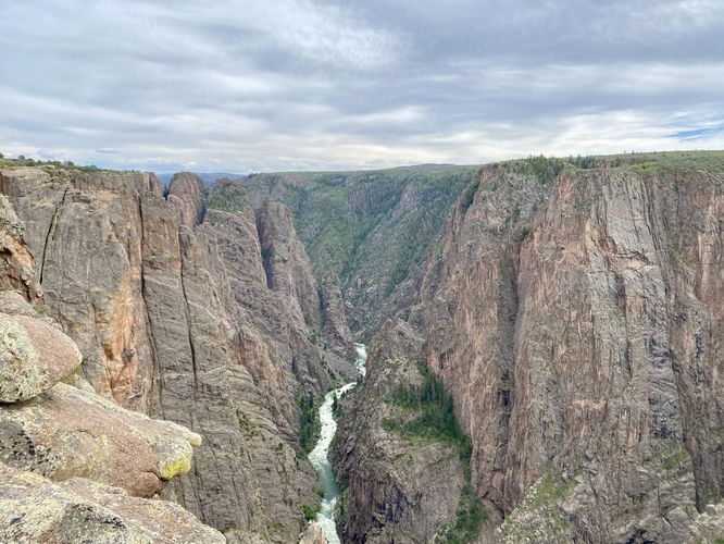 Eastward view into the Black Canyon from The Narrows View