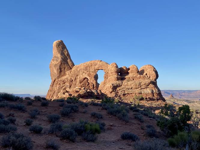 View of the large arch adjacent to the Turret Arch