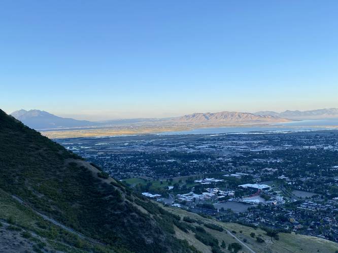 View facing southwest from the Y Trail