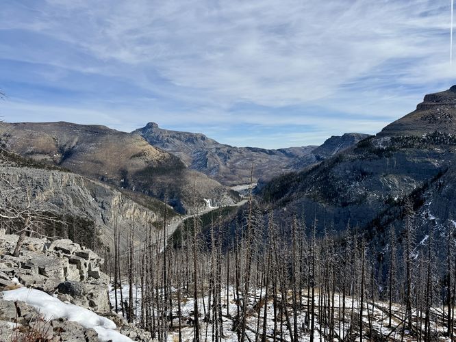 View of Black Rock Mountain above the Ghost River Valley