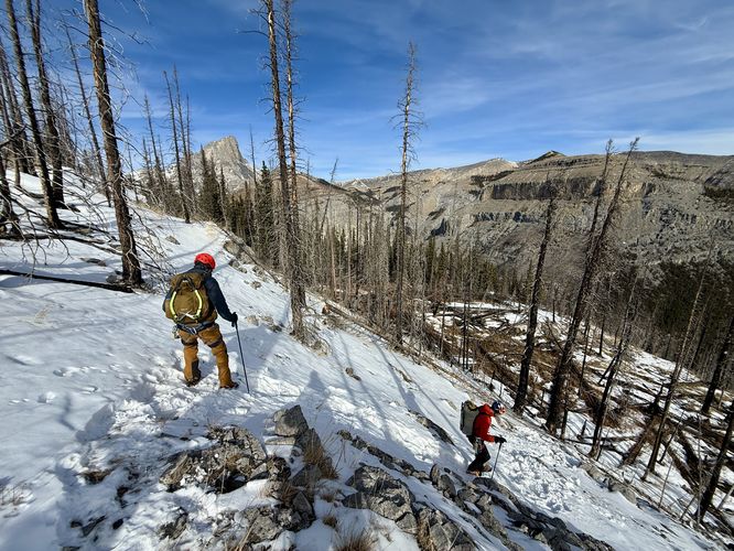 Trail becomes more steep