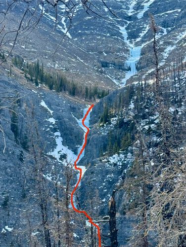 This House of Sky ice route traced