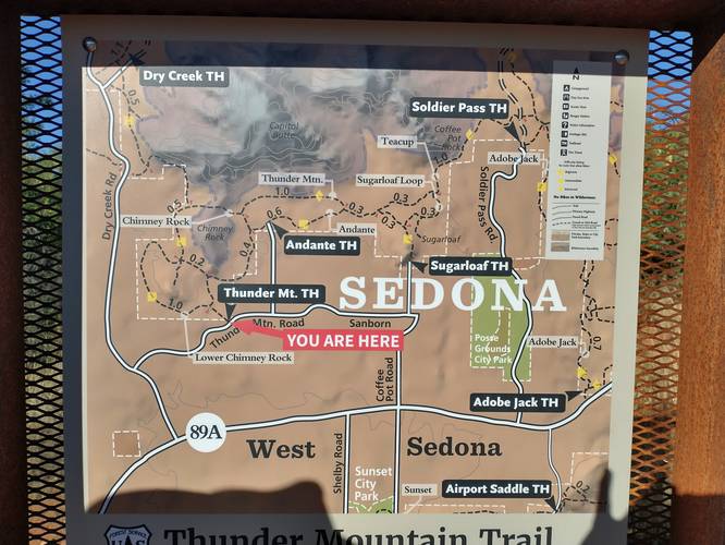 Thunder Mountain trail map