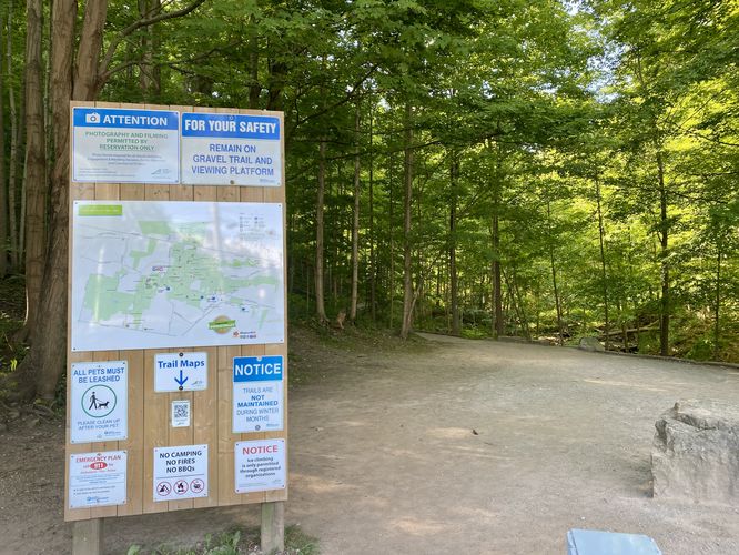 Trailhead to Tiffany Falls