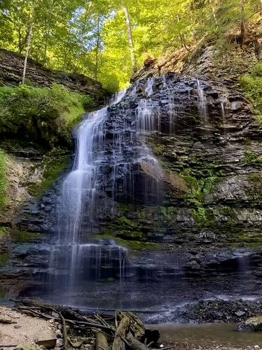Long exposure of Tiffany Falls (approx. 19.7-meters / 69-feet)