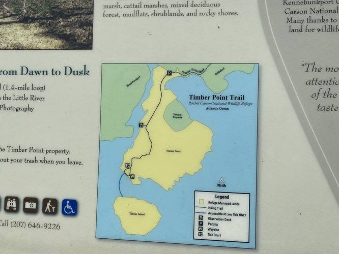 Timber Point Trail trailhead map