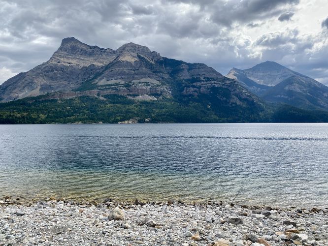 View of Vimy Peak and Upper Waterton Lake