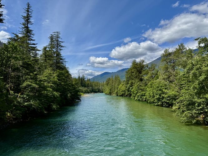 Western view of the Skagit River