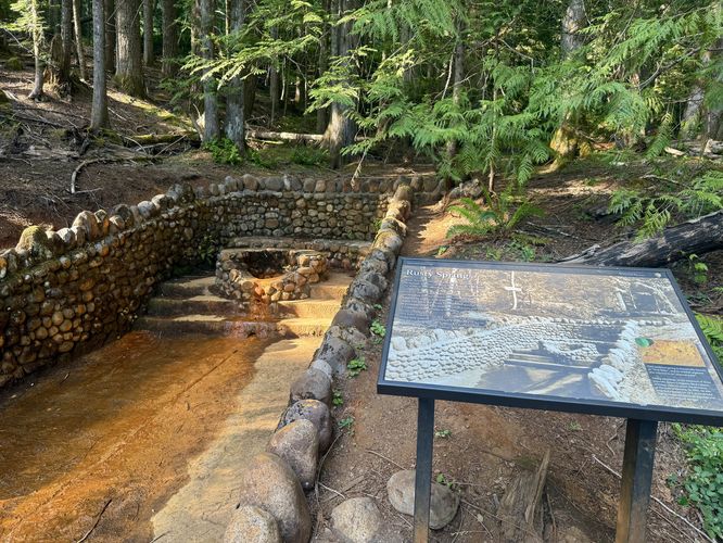 Rusty mineral spring