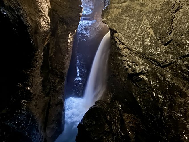 Upper waterfall of Trummelbach Falls