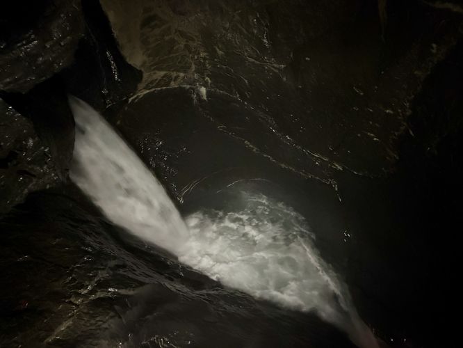 Upper-most waterfall of Trummelbach gorge