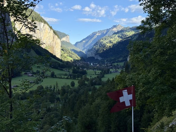 View of Lauterbrunnen valley