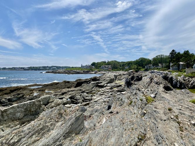 Rocky, jagged coastline