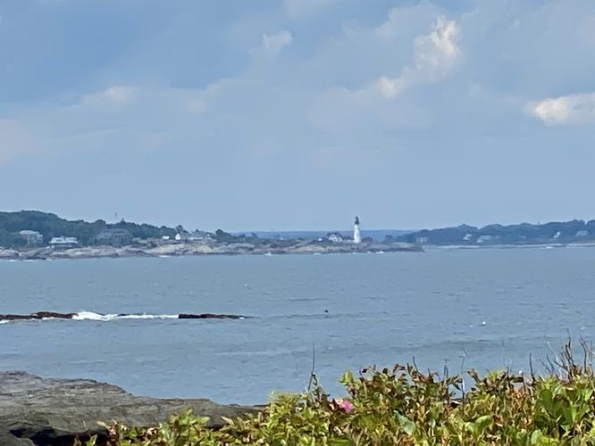 Badly-zoomed-in photo of Portland Head Light