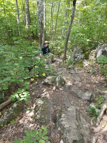 Some sections of the trail can be rocky or steep