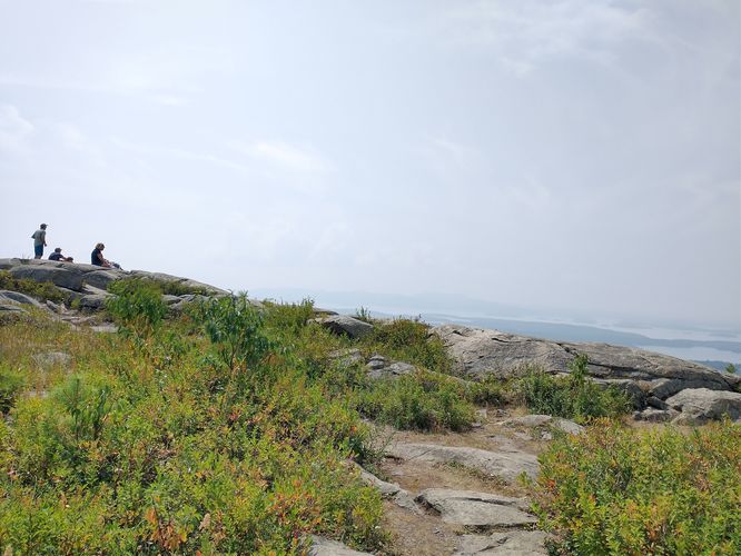 Smoky Hazy view at the summit of Bald Knob