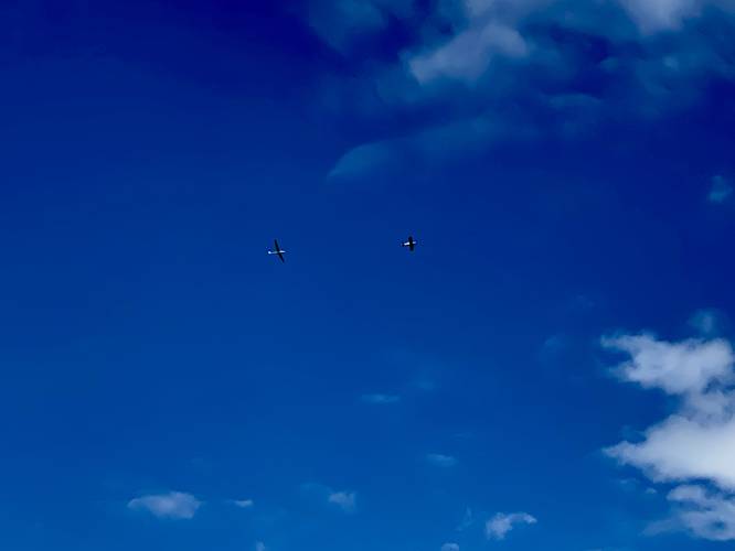 Harrison Hill glider overhead