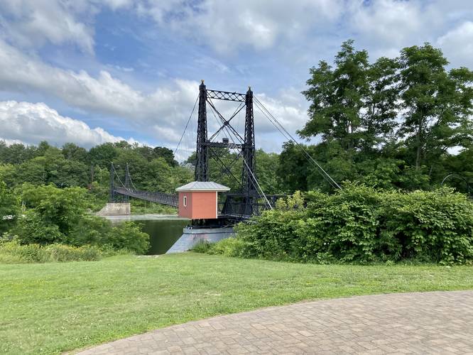 Two Cent Bridge with old toll booth