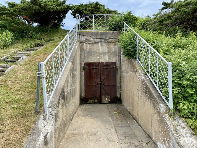 Abandoned military fort bunker