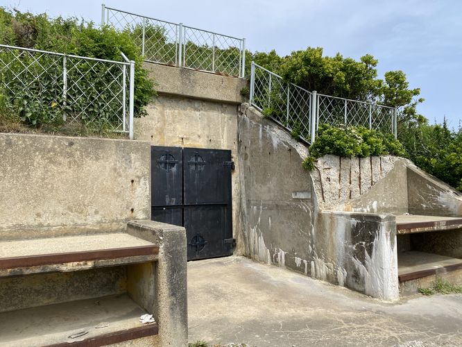 Abandoned military fort bunker
