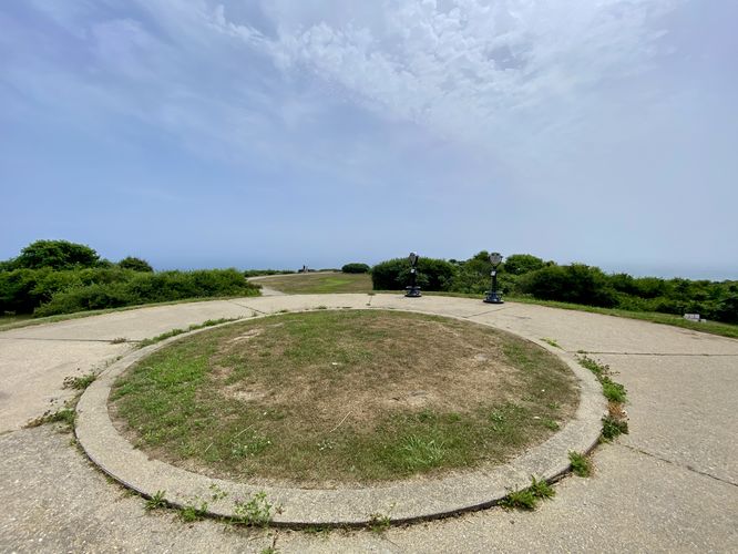 Abandoned military fort battery
