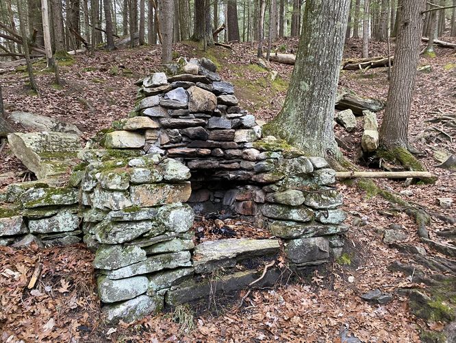 Stone cooking station adjacent to Umpachene Falls